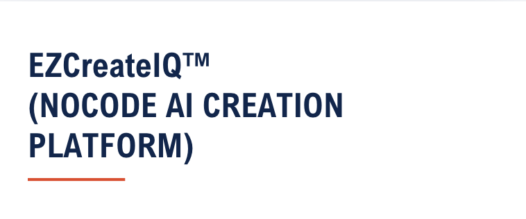 EZCreateIQ NOCODE AI CREATION PLATFORM