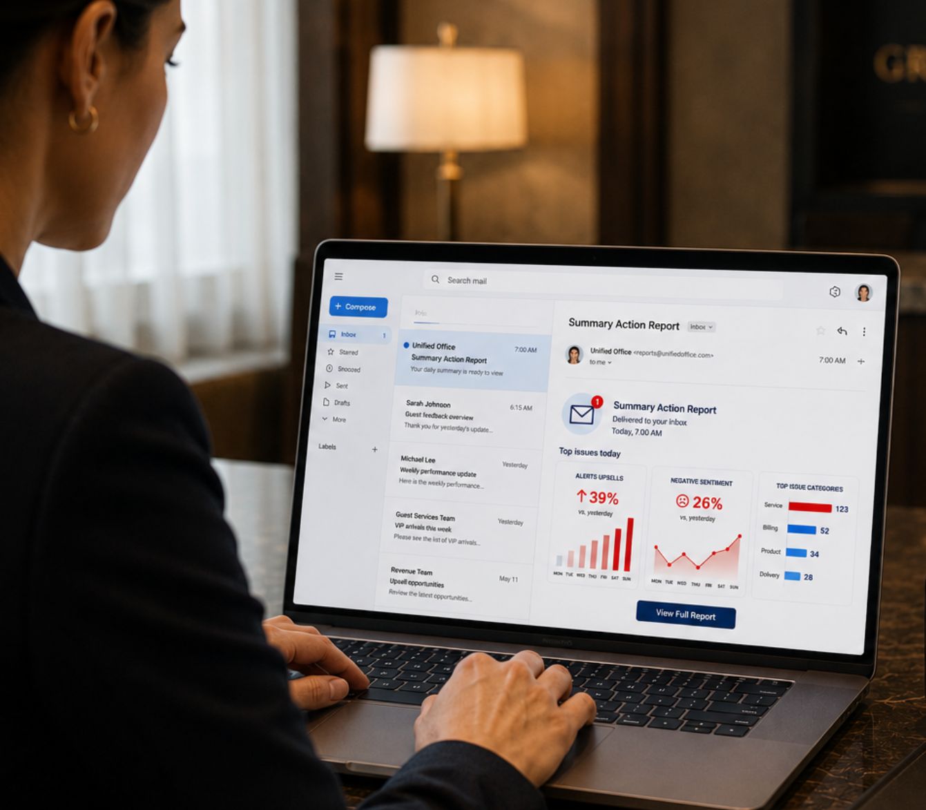 Unified Office Summary Action Reports